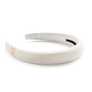 Halo Marshmallow Signature Bow Headband in White