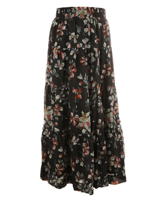 HEV Black Floral Print 2PC