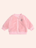 Hux Cherry Pie Fur Jacket in Apricot
