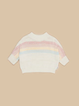 Hux Rainbow Stripe Knit Sweater