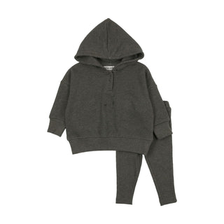 Kin and Kin Heathered Grey Tonal Baby Pocket Set