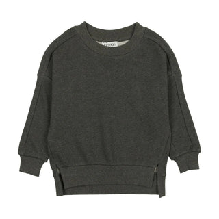 Kin and Kin Heathered Grey Sweatshirt with Applique