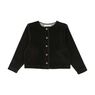 Kin and Kin Anthracite Cropped Cardigan