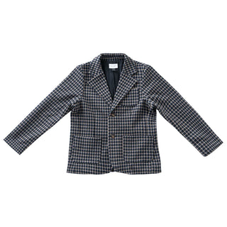 Klai Blue Plaid Stretch Blazer