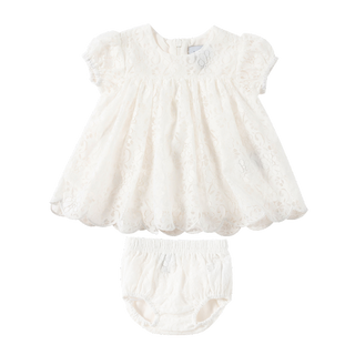 KLAI White Lace Baby Set