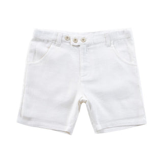 KIPP White Linen Shorts