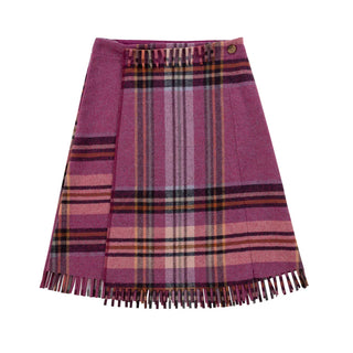KIPP Charlotte Plaid Skirt in Violet