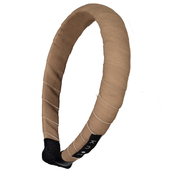 Knot Tan Leather Headband