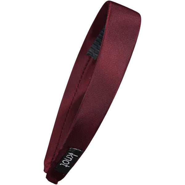 Knot Burgundy Satin Headband