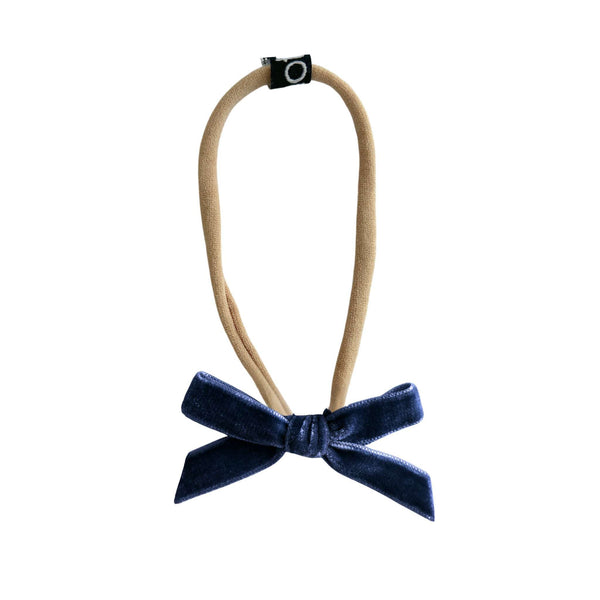 Knot Navy Velvet Trim Band