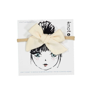 Knot SATEEN BOW BAND // CREAM
