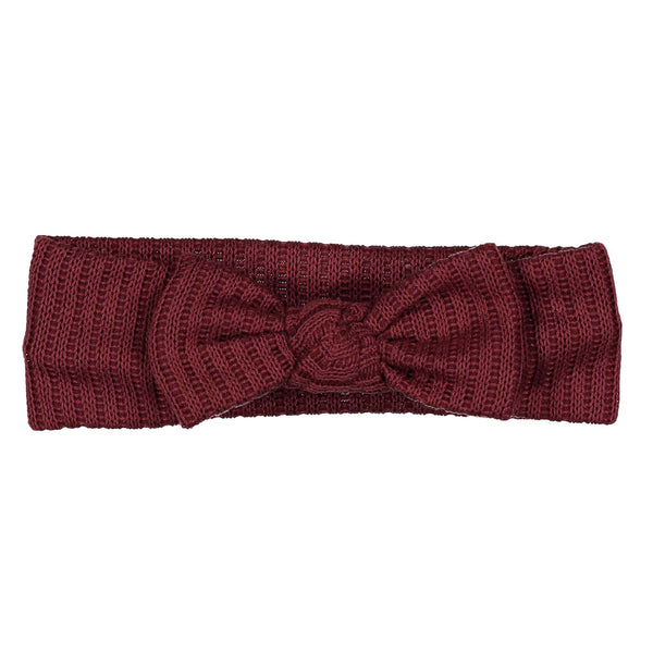 Knot Burgundy Sweater Headwrap