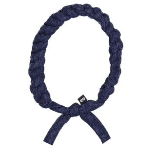 Knot Navy Woolen Braid Band