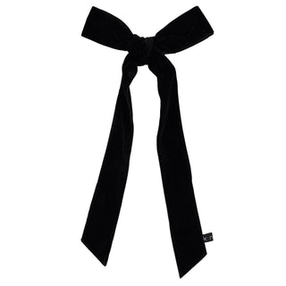 KNOT Black Ribbon Bow Clip