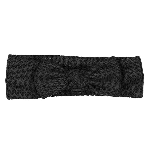 Knot Black Sweater Headwrap