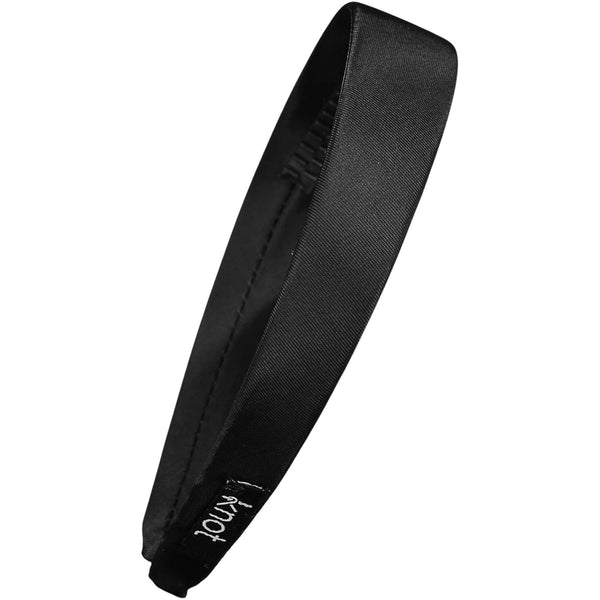 Knot Black Satin Headband