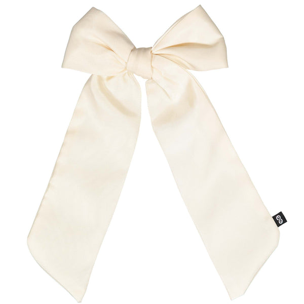 Knot Cream Satin Long Bow