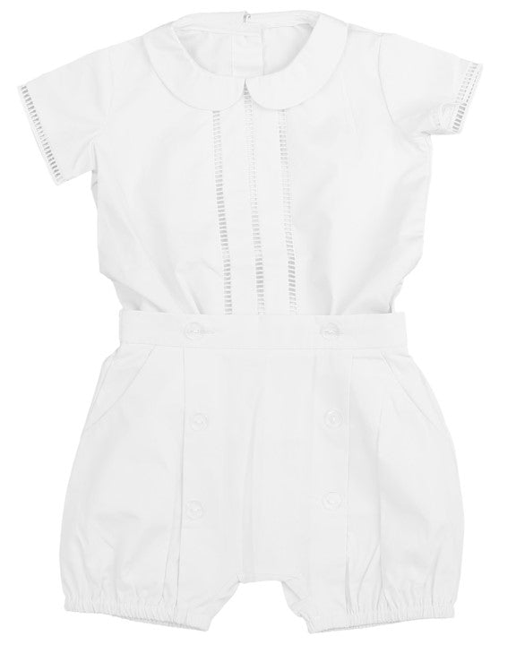 Belati White Ladder Detail 2PC Bloomer Set