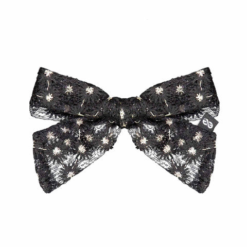 Knot PETAL NEST Short Bow Clip Blackbird