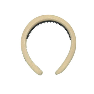 Knot Jersey Padded Headband in Cream