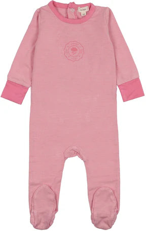 Lil Legs Fresh Pink Striped Footie