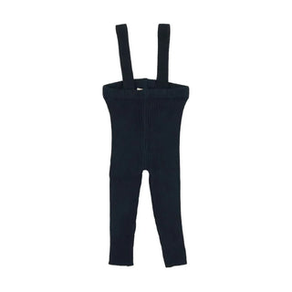 Analogie Knit Long Suspender leggings in Navy