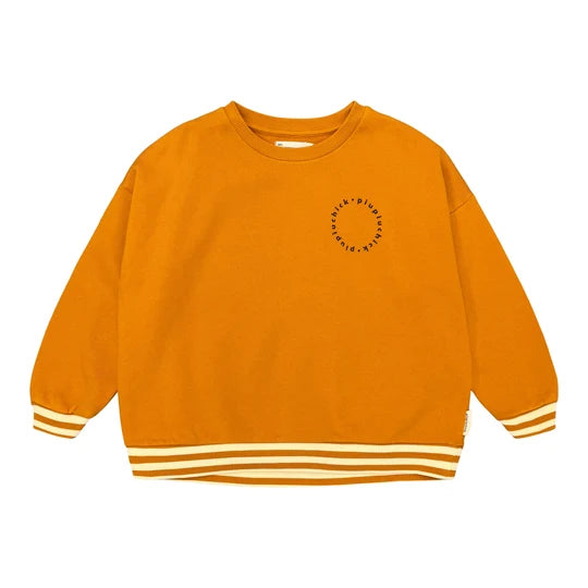 Piupiuchick Camel Sweatshirt "Piupiuchick" Print