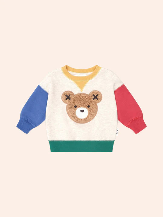 Hux Furry Huxbear Colourblock Sweatshirt
