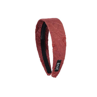Knot Lace Headband in Rose