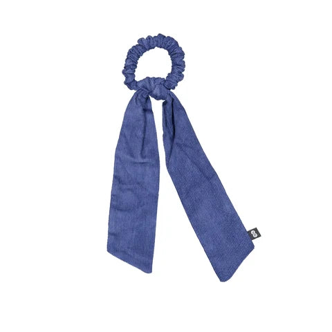 Knot Corduroy Hairtie Blue Jay