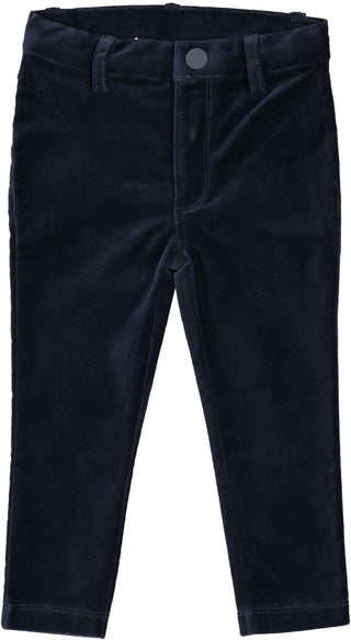 Lil Legs Velvet Pants in Black