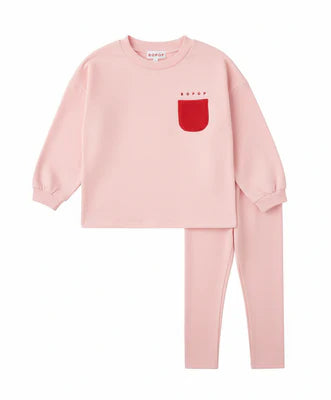 Bopop Reflector Pocket Set in Pink with Red