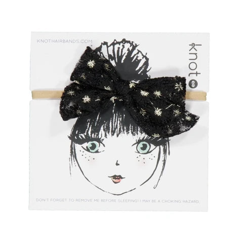 Knot PETAL NEST Mini Bow Band Blackbird