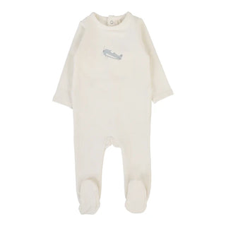 Lilette Graphic Footie Cream/Airplane
