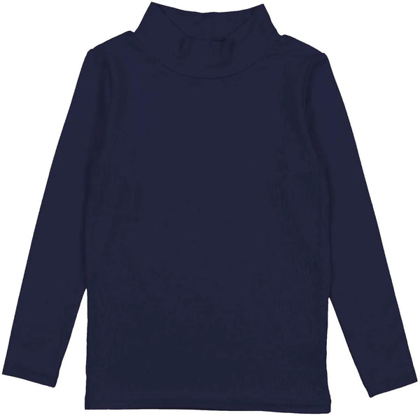 Lil Legs Bamboo Mockneck in Navy