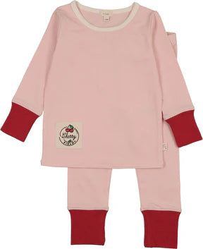 Lil Legs Colour Block Lounge Set in Pink