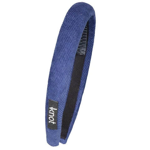 Knot Corduroy Headband Blue Jay