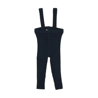 Analogie Navy Knit Suspender Leggings