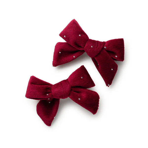 Halo Luxe Opaline Scalloped Velvet Headband in Black