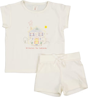 Analogie Cream Girl House Marled Set