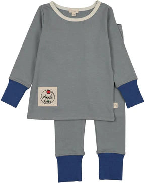 Lil Legs Colour Block Lounge Set in Blue
