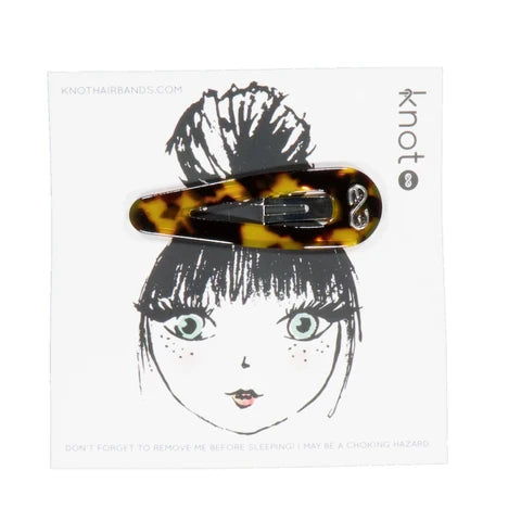 Knot Tortoise Jumbo Snap Clip Amber