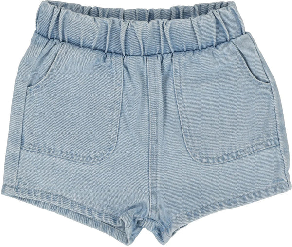 Lil Legs Light Wash Pull on Shorts