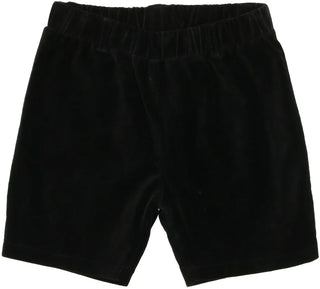Analogie Velvet Shorts in Black