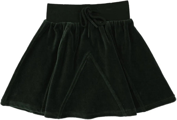 Analogie Black Velour Skirt