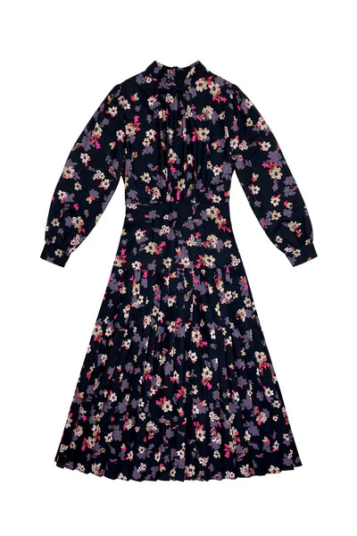 Zaikamoya Sharon Dress in Purple Flowers