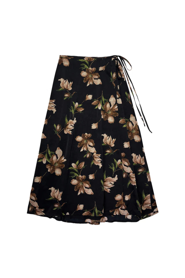 Elle oh Elle Billie Skirt Brown Flowers