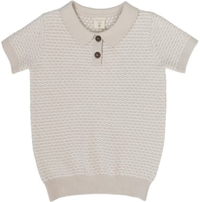 Analogie Multi Knit Polo in WHEAT