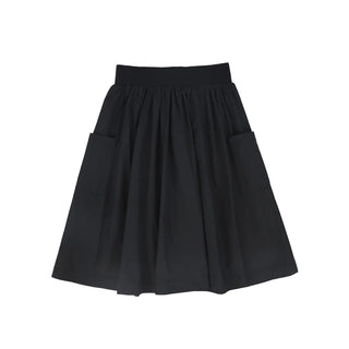 Little Parni Black Taffeta Skirt
