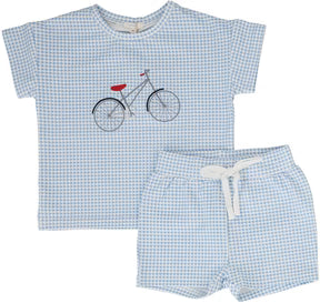 Analogie Blue Gingham Bike Set